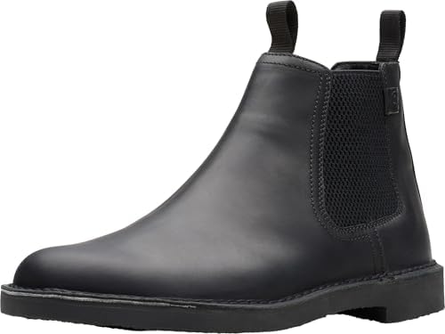 Amazon.com | Clarks Men's Lugger Boot Black Waxy Leather 7.5